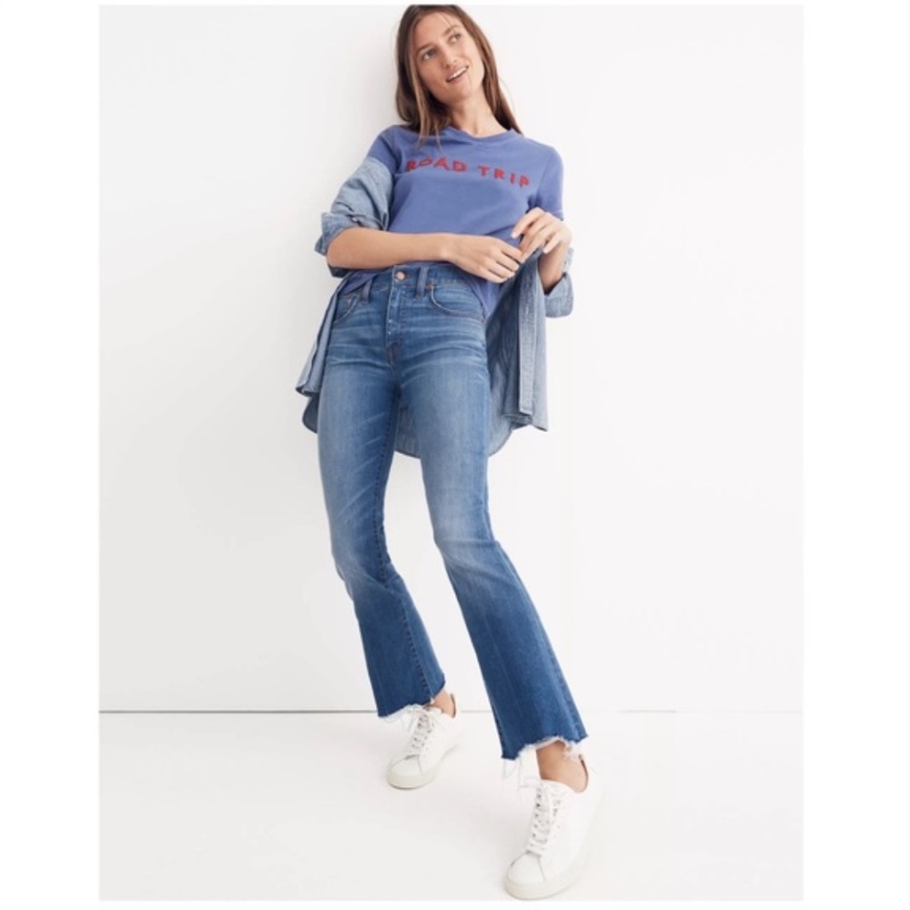 Madewell Cali Demi-Boot Jeans: Destructed-Hem Edition | Size 28